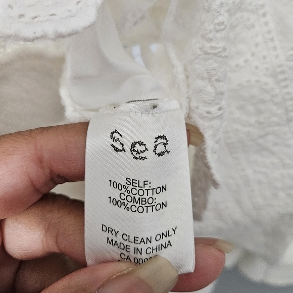 Sea New York White Ruffle Terry Cloth Sweatshirt - Picture 12 of 12